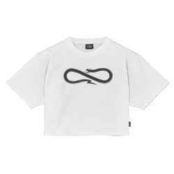 T-Shirt Propaganda W Logo Woman Crop Tee White