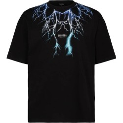 T-Shirt Phobia Archive Neon Lightning Blue Grey Light Blue