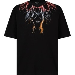 T-Shirt Phobia Archive Neon Lightning Red Grey Orange