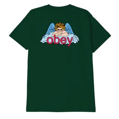 T-Shirt Obey Heaven Angel Classic Green