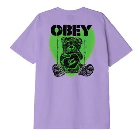 T-Shirt Obey Love Hurts Heavyweight Purple