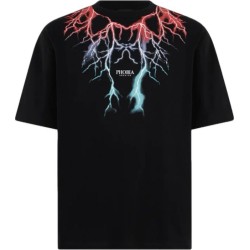 T-Shirt Phobia Archive Bicolor Black Lightning Red Blue